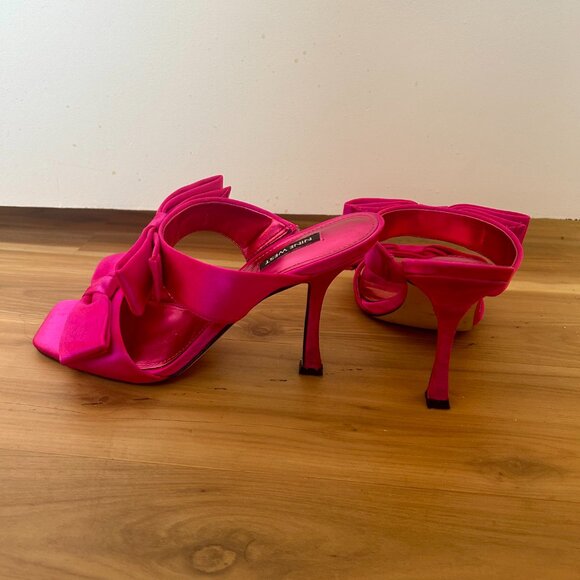 Nine West Two Strap Square Toe Heels Size 8.5M - Picture 1 of 6